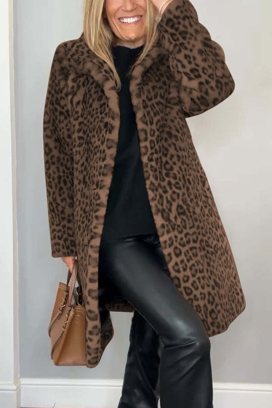 SAVANA| LEOPARD PRINT WINTER COAT