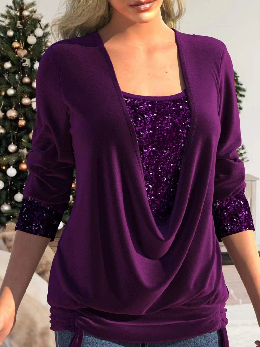 STELLA I SEQUIN SHIRT