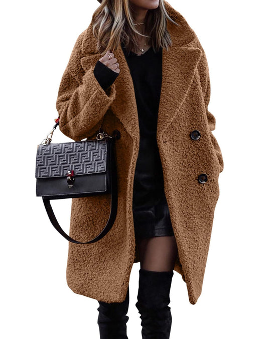 EVANDRA I LONG PLUSH COAT