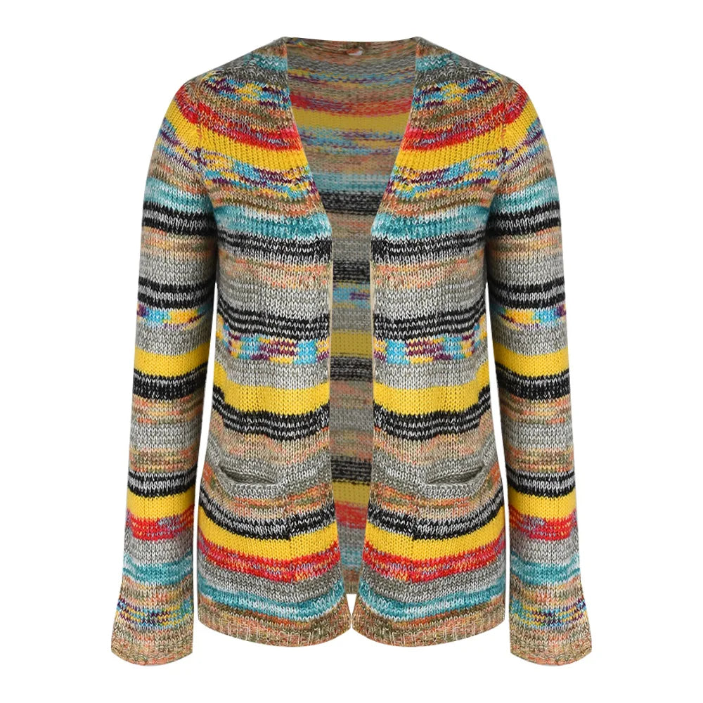 ALISTAIR | KNITTED MULTICOLRED CARDIGAN Knitted