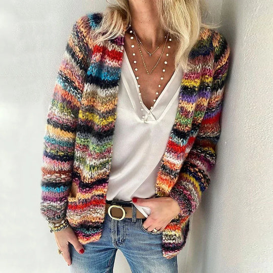 ALISTAIR | KNITTED MULTICOLRED CARDIGAN Knitted