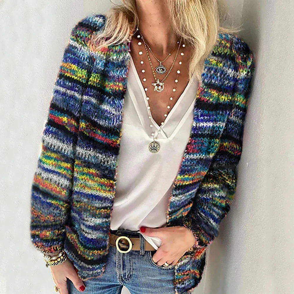 ALISTAIR | KNITTED MULTICOLRED CARDIGAN Knitted