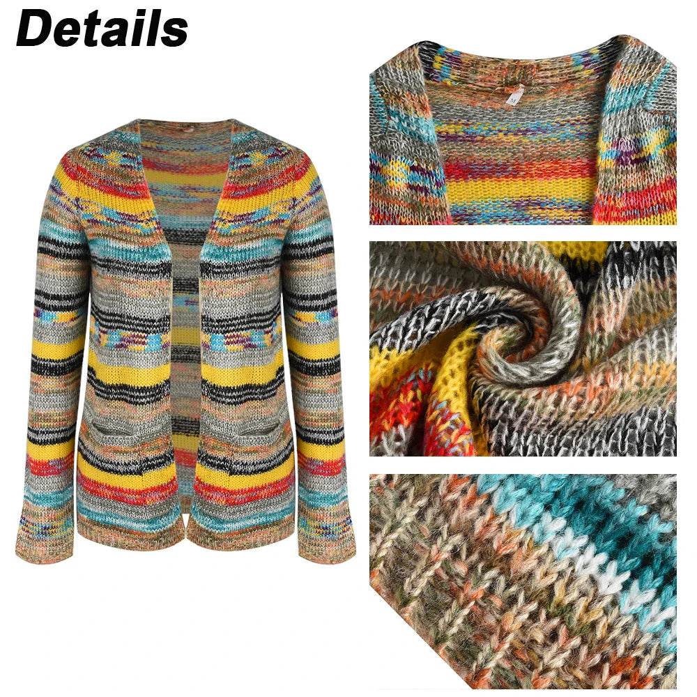 ALISTAIR | KNITTED MULTICOLRED CARDIGAN Knitted