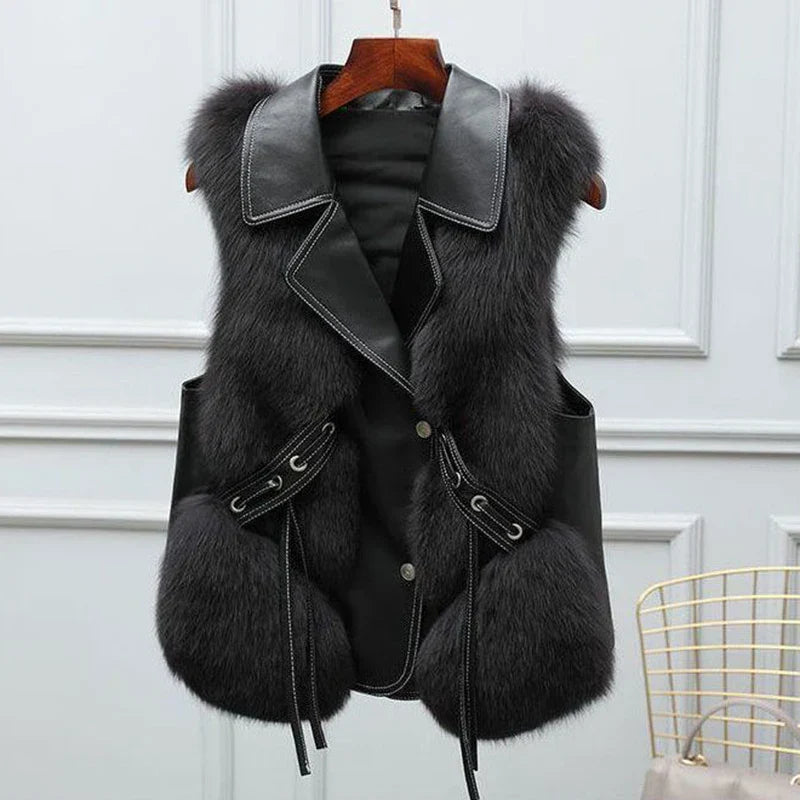 ESTELLE I FUR COAT VEST