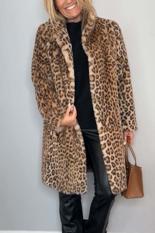 SAVANA| LEOPARD PRINT WINTER COAT